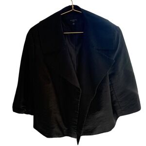 Talbots Silk and Wool Black open Blazer/Jacket. Size 20w.‎